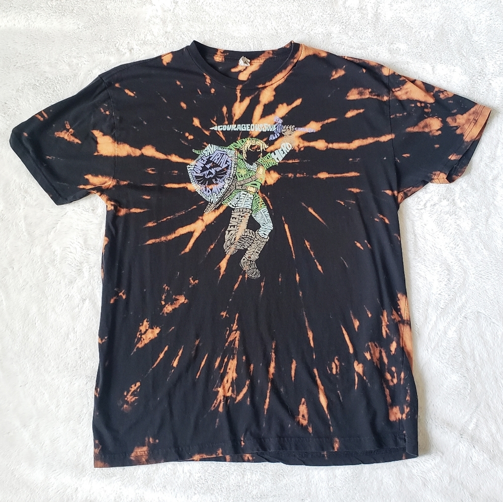 Zelda Link Graphic Bleach Dyed Tee - Picture 1 of 5